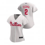 Maglia Baseball Donna Philadelphia Phillies Jean Segura Replica Home 2020 Bianco