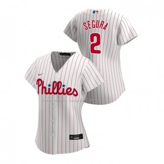 Maglia Baseball Donna Philadelphia Phillies Jean Segura Replica Home 2020 Bianco