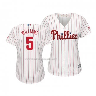 Maglia Baseball Donna Philadelphia Phillies Nick Williams Cool Base Home Bianco