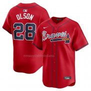 Maglia Baseball Uomo Atlanta Braves Matt Olson Alternato Limited Rosso