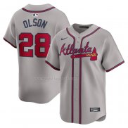 Maglia Baseball Uomo Atlanta Braves Matt Olson Away Limited Grigio