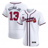 Maglia Baseball Uomo Atlanta Braves Ronald Acuna JR. Alternate Autentico Blu