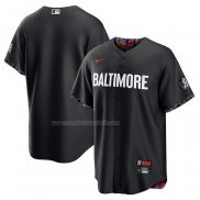 Maglia Baseball Uomo Baltimore Orioles 2023 City Connect Replica Nero