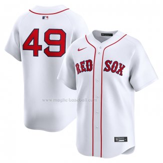 Maglia Baseball Uomo Boston Red Sox Tim Wakefield Home Limited Bianco