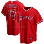 Maglia Baseball Uomo Los Angeles Angels Shohei Ohtani Alternato Replica Rosso