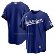 Maglia Baseball Uomo Los Angeles Dodgers 2021 City Connect Replica Blu