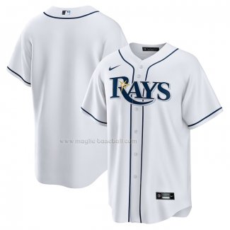 Maglia Baseball Uomo Tampa Bay Rays Home Replica Bianco