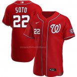 Maglia Baseball Uomo Washington Nationals Juan Soto Alternato Autentico Rosso