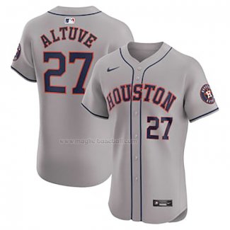 Maglia Baseball Uomo Houston Astros Jose Altuve Elite Kaki