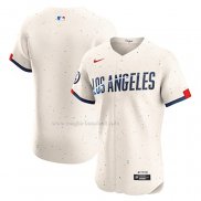 Maglia Baseball Uomo Los Angeles Dodgers Elite Bianco