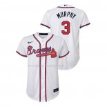 Maglia Baseball Bambino Atlanta Braves Dale Murphy Replica Home Bianco