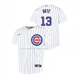 Maglia Baseball Bambino Chicago Cubs David Bote Replica Home Bianco