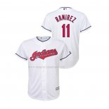 Maglia Baseball Bambino Cleveland Guardians Jose Ramirez Cool Base Home Bianco