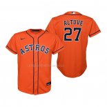 Maglia Baseball Bambino Houston Astros Jose Altuve Replica Alternato Arancione