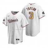 Maglia Baseball Bambino Washington Nationals Michael A. Taylor 2020 Gold Program Replica Bianco