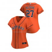 Maglia Baseball Donna Houston Astros Jose Altuve Replica Alternato 2020 Arancione