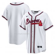 Maglia Baseball Uomo Atlanta Braves Home Replica Bianco