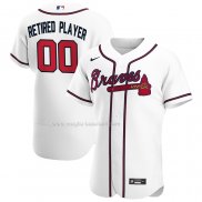 Maglia Baseball Uomo Atlanta Braves Pick-A-player Retired Roster Home Autentico Bianco