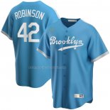 Maglia Baseball Uomo Brooklyn Dodgers Jackie Robinson Alternato Cooperstown Collection Blu