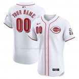 Maglia Baseball Uomo Cincinnati Reds Elite Home Personalizzate Bianco