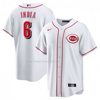 Maglia Baseball Uomo Cincinnati Reds Jonathan India Replica Bianco