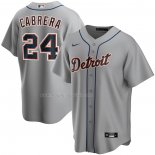 Maglia Baseball Uomo Detroit Tigers Miguel Cabrera Road Replica Grigio