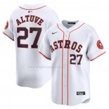 Maglia Baseball Uomo Houston Astros Jose Altuve Home Limited Bianco