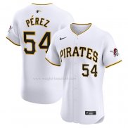 Maglia Baseball Uomo Pittsburgh Pirates Martin Perez Home Elite Bianco