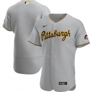 Maglia Baseball Uomo Pittsburgh Pirates Road Autentico Grigio