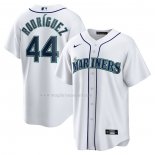 Maglia Baseball Uomo Seattle Mariners Julio Rodriguez Home Replica Bianco