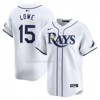 Maglia Baseball Uomo Tampa Bay Rays Josh Lowe Home Limited Bianco