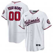 Maglia Baseball Uomo Washington Nationals Replica Personalizzate Bianco