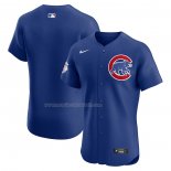 Maglia Baseball Uomo Chicago Cubs Alternato Home Elite Blu