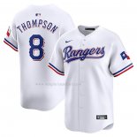 Maglia Baseball Uomo Texas Rangers Bubba Thompson Home Giocatore Bianco