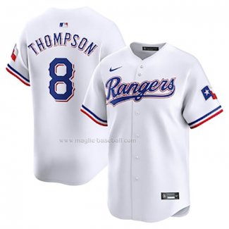 Maglia Baseball Uomo Texas Rangers Bubba Thompson Home Giocatore Bianco