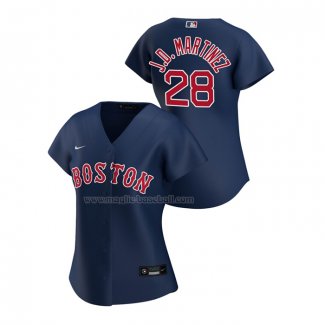 Maglia Baseball Donna Boston Red Sox J.D. Martinez Replica Alternato 2020 Blu