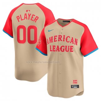 Maglia Baseball Uomo All Star 2024 American League Limited Pick-A-player Crema