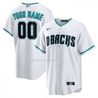 Maglia Baseball Uomo Arizona Diamondbacks Alternato Replica Personalizzate Bianco