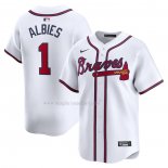 Maglia Baseball Uomo Atlanta Braves Ozzie Albies Home Limited Bianco