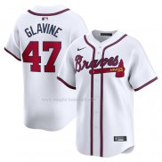 Maglia Baseball Uomo Atlanta Braves Tom Glavine Home Limited Bianco