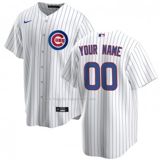 Maglia Baseball Uomo Chicago Cubs Home Replica Personalizzate Bianco