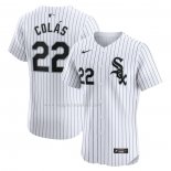 Maglia Baseball Uomo Chicago White Sox Oscar Colas Home Elite Bianco