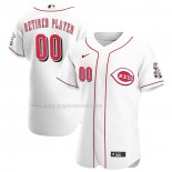 Maglia Baseball Uomo Cincinnati Reds Pick-A-player Retired Roster Home Autentico Bianco