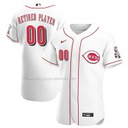 Maglia Baseball Uomo Cincinnati Reds Pick-A-player Retired Roster Home Autentico Bianco