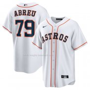 Maglia Baseball Uomo Houston Astros Jose Abreu Home Replica Bianco