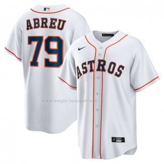 Maglia Baseball Uomo Houston Astros Jose Abreu Home Replica Bianco