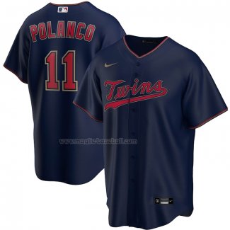 Maglia Baseball Uomo Minnesota Twins Jorge Polanco Alternato Replica Blu