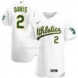 Maglia Baseball Uomo Oakland Athletics Khris Davis Home Autentico Bianco