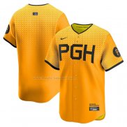 Maglia Baseball Uomo Pittsburgh Pirates City Connect Limited Oro