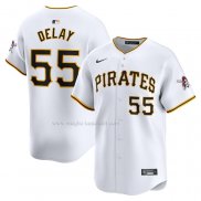 Maglia Baseball Uomo Pittsburgh Pirates Jason Delay Home Limited Bianco